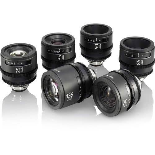 Sony PK6 CineAlta PL mount cine lenses x6 til leie i Oslo (generelt)